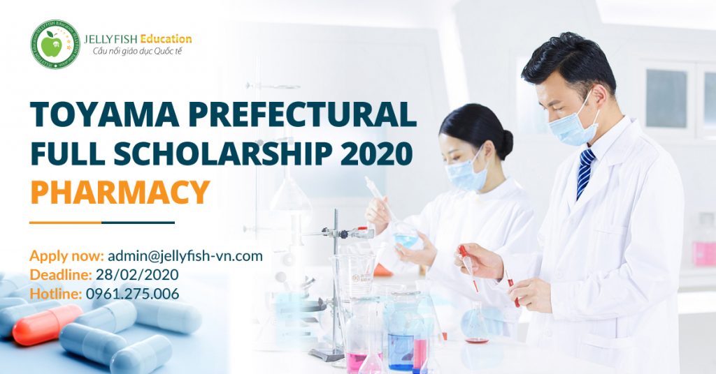 Toyama prefectural full scholarship 2020 on Pharmacy