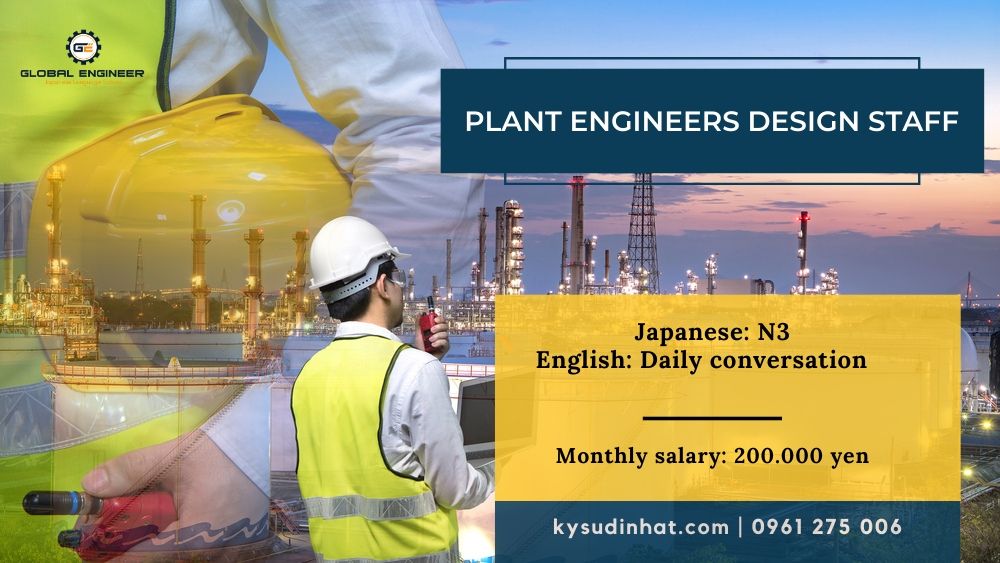 Plant engineers design staff in Tokyo